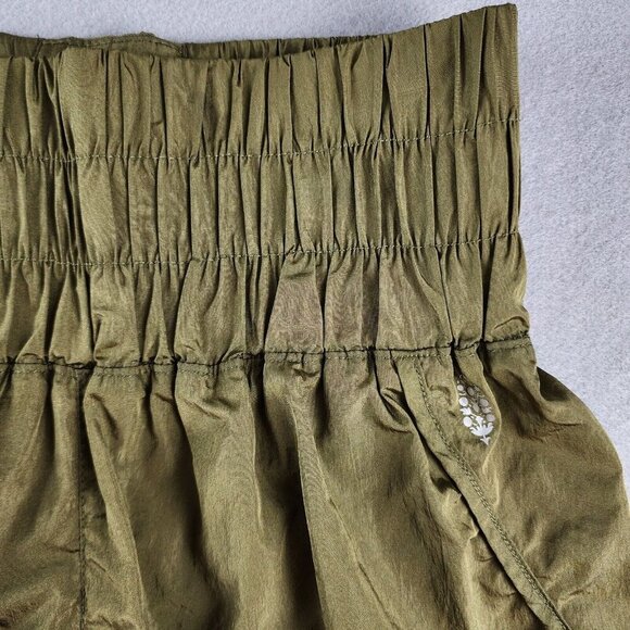 Free People FP Movement The Way Home Shorts Olive Green Workout Beach sz Small‎ - Picture 3 of 11
